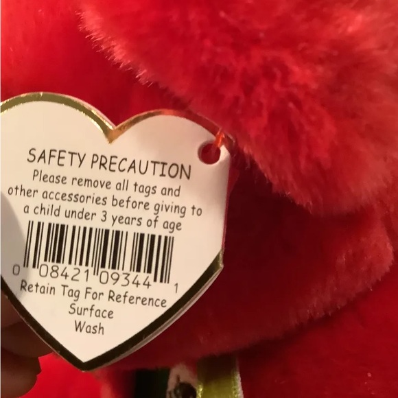 Ty 4299 Vintage Beanie Baby Osito Bear. Tag attached with cover - Picture 8 of 9